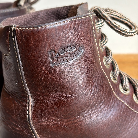 VTG Y2K Dr Martens Doctor Doc 3A55 Brown Leather Lace Up Boots Women’s UK 3 US 5 - Picture 5 of 9
